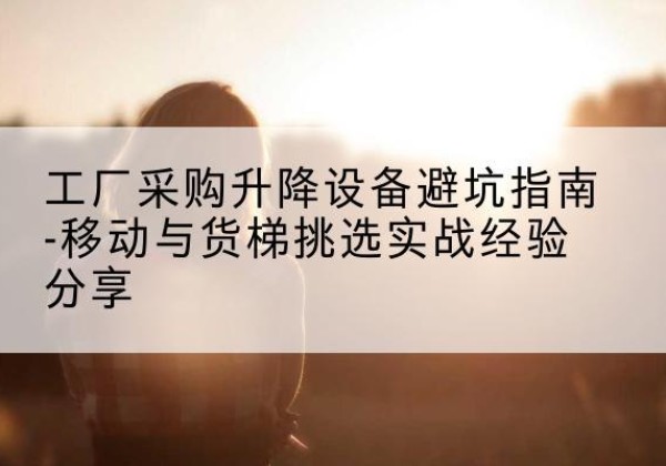 凉城移动式升降机怎么选-工厂采购升降设备避坑指南-移动与货梯挑选实战经验分享